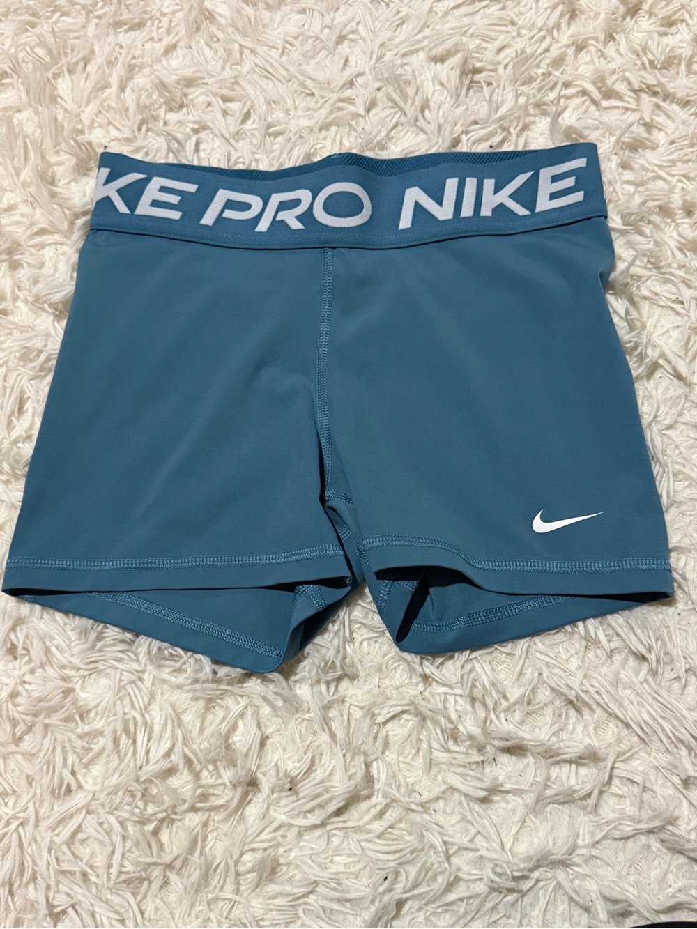 Nike Teal Logo Waistband Performance Shorts